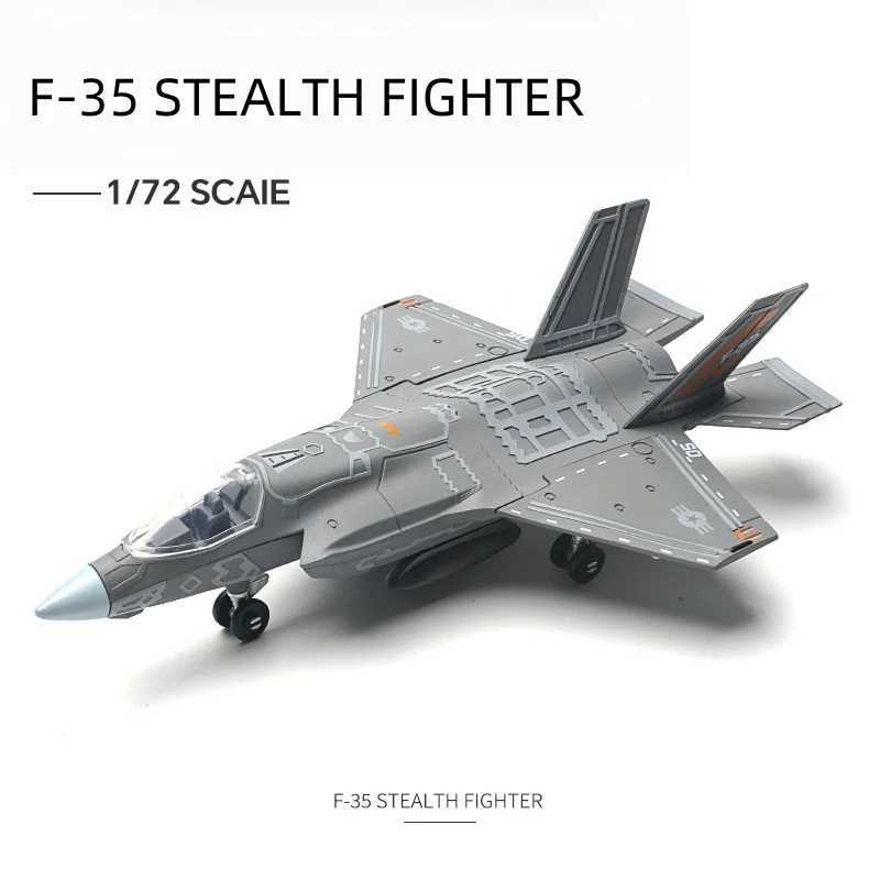 172 Amercia F-35 Stealth Fighter Model Creative Military Series Building Blocks Home Decor Assembled Toys For Boys Xmas Gifts C251118