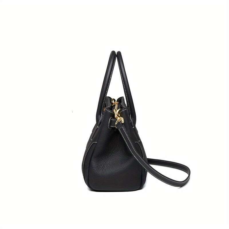 ZOOLER Women's Genuine Leather - Vintage Quilted Design With Adjustable Strap, Zipper Closure Golden-Tone Hardware, Elegant / Commuter Handbag Fo