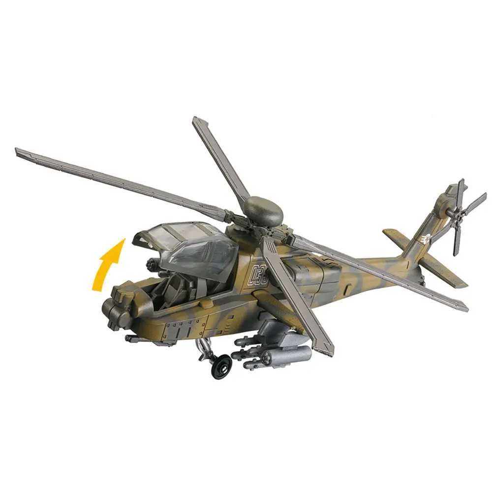 1 72 AH64 Helicopter Toy Model Plane Kit ABS Die-Cast Aircraft Display Toys Airplane For Children Collection C251118
