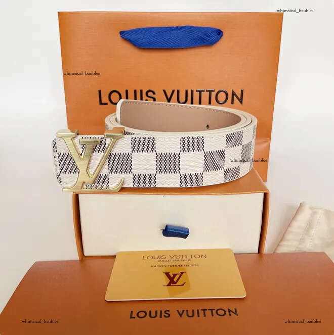 Designer louise belt men belts for women designer mens belt luxury lvtlys belt length 95-125CM woman belt fashion luxury letter smooth buckle lvtlys belt b00