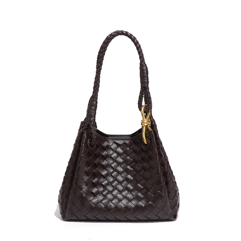 2025 Personalized Versatile Woven Bucket New Style Hand-Carrying Parachute Crossbody Women's Two-Piece Set Mother-Child One-Shoulder Underarm Bag