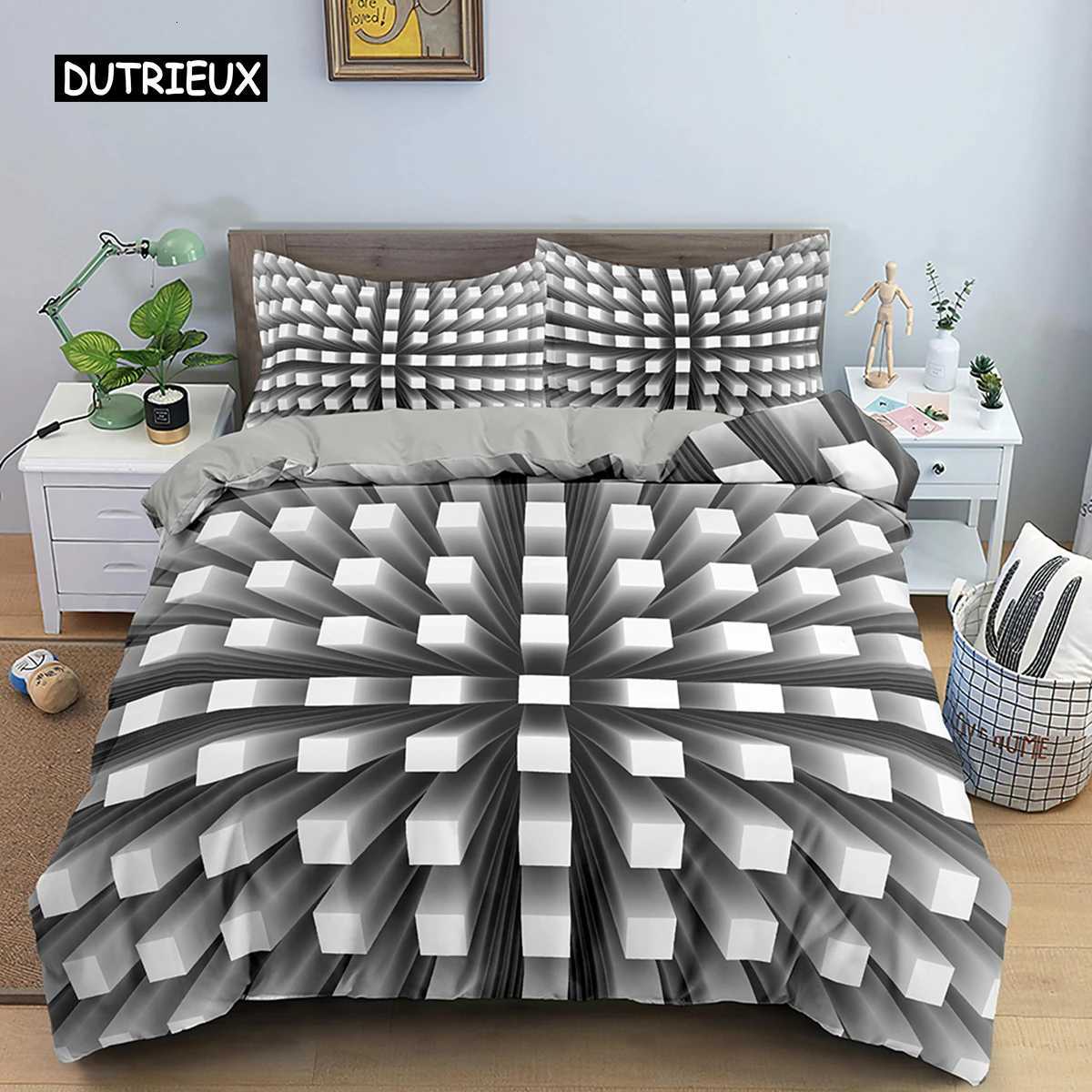 3D Duvet Cover Set Psychedelic Digital Printing Twin Bedding Set Microfiber Quilt Cover Single Queen King Size Comforter CoverM251118