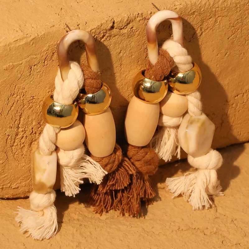 Declaration Long earrings beads tassels handmade earrings for womens wedding party jewelryXJ250418