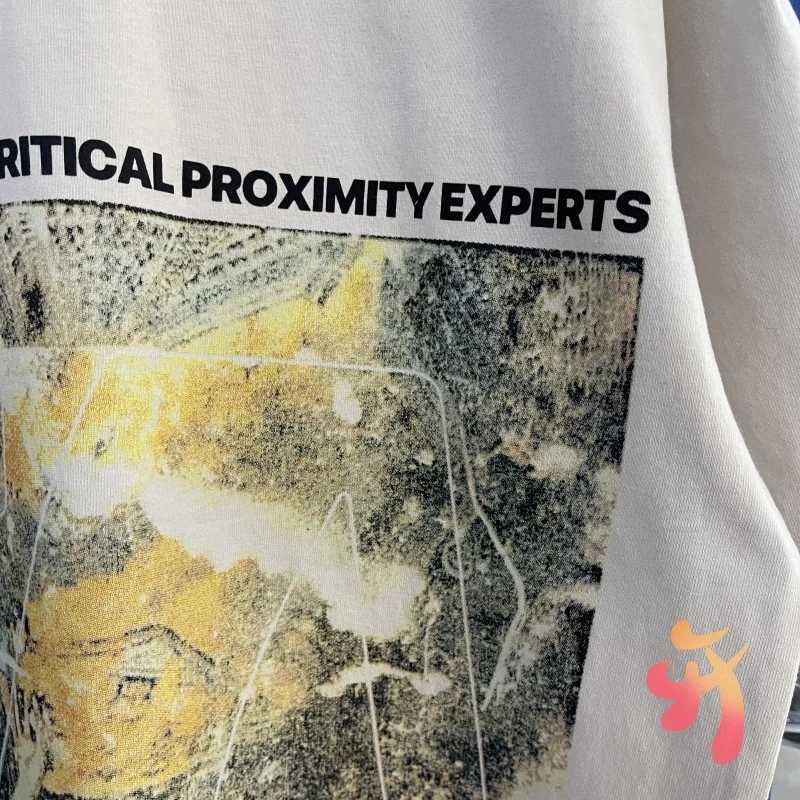 Summer American Strt Hip Hop RRR123 Tshirts Washed Vintage Portrait Print Cotton Round Neck Short Slve Casual Men Women TopsC250418