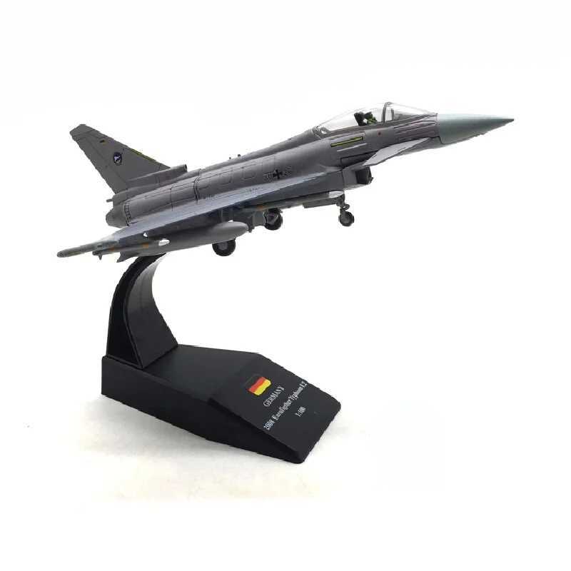 Die Cast Alloy Aircraft Model 1/100 European Typhoon Ef2000 Simulation Alloy Fighter Aircraft Model Indoor Collection Gift C251118