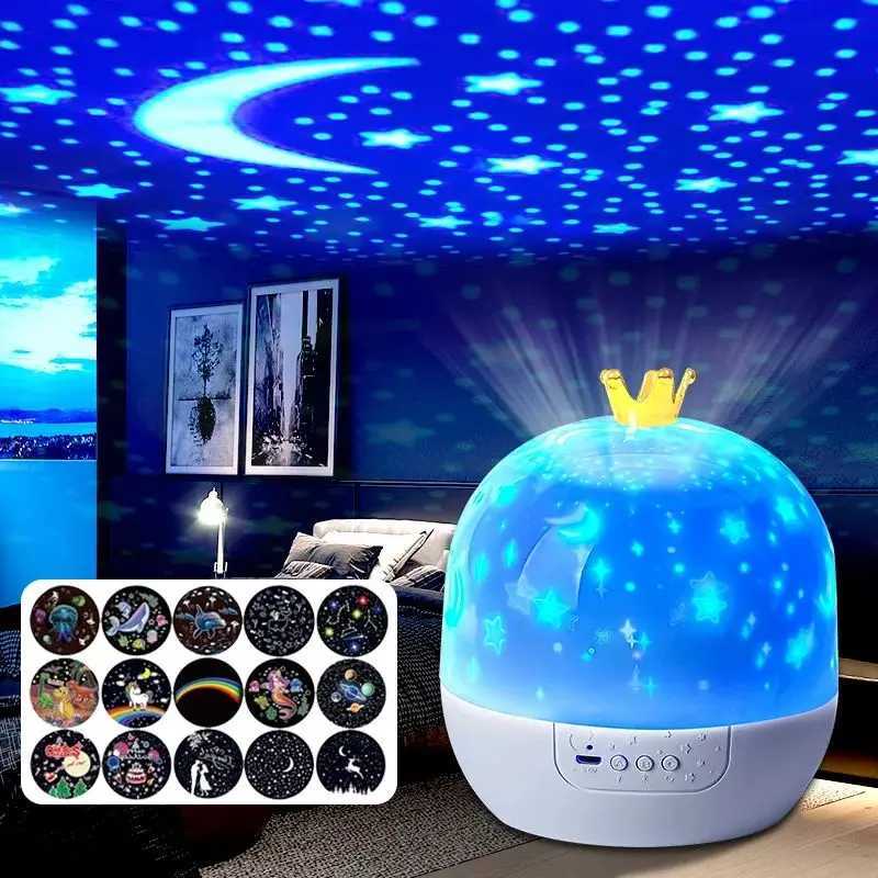Ocean Night Light Projector Kids Projector for BedroomStars Projector for Ceiling 360 Degree Rotation Kid Night Light for Decor M251118