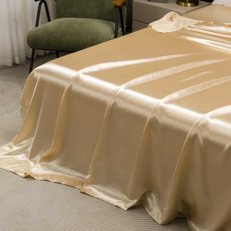 Opulent Solid Color Satin Bedding SetIncludes Flat Sheet Fitted Sheet casesLuxury Linens for a Royal Sleep ExperienceM251118