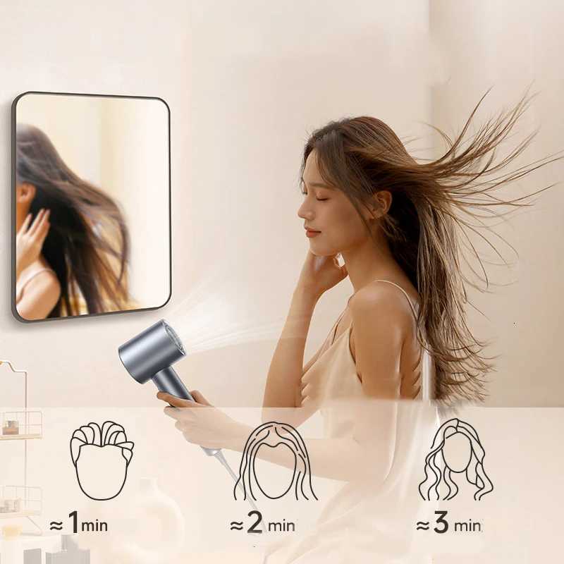 110000RPM 1600W high-speed hair dryer - Brushless negative ion hair dryer with air collection nozzle - Suitable for home useT251118