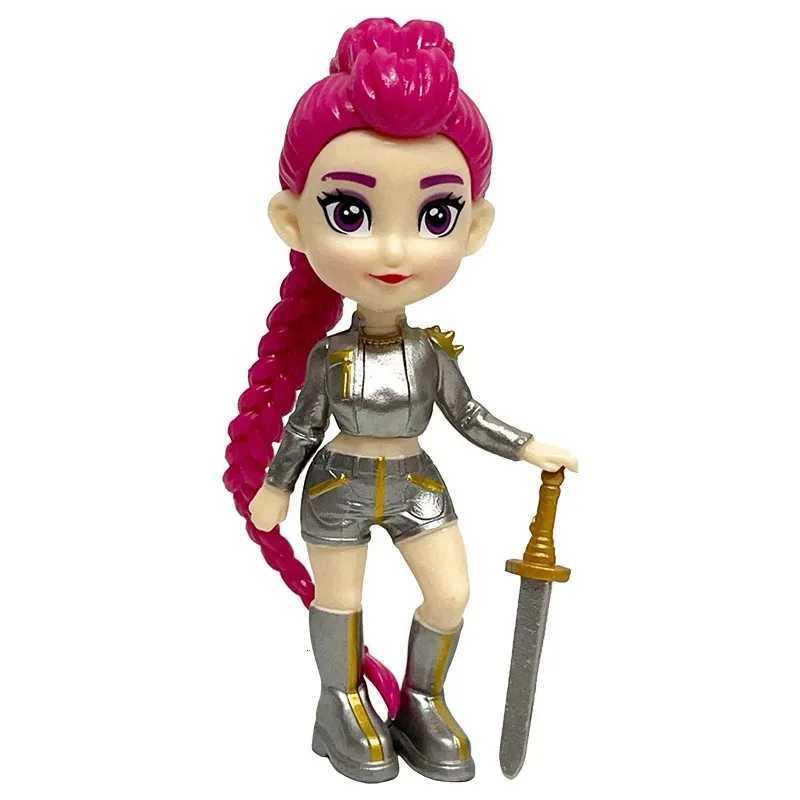 -6pcs/Set Kpop Demon Hunters Figure Toy Cartoon Rumi/Mira/Zoey Action Figure PVC Desktop Decoration Model Doll Toy Fans Gift X251118