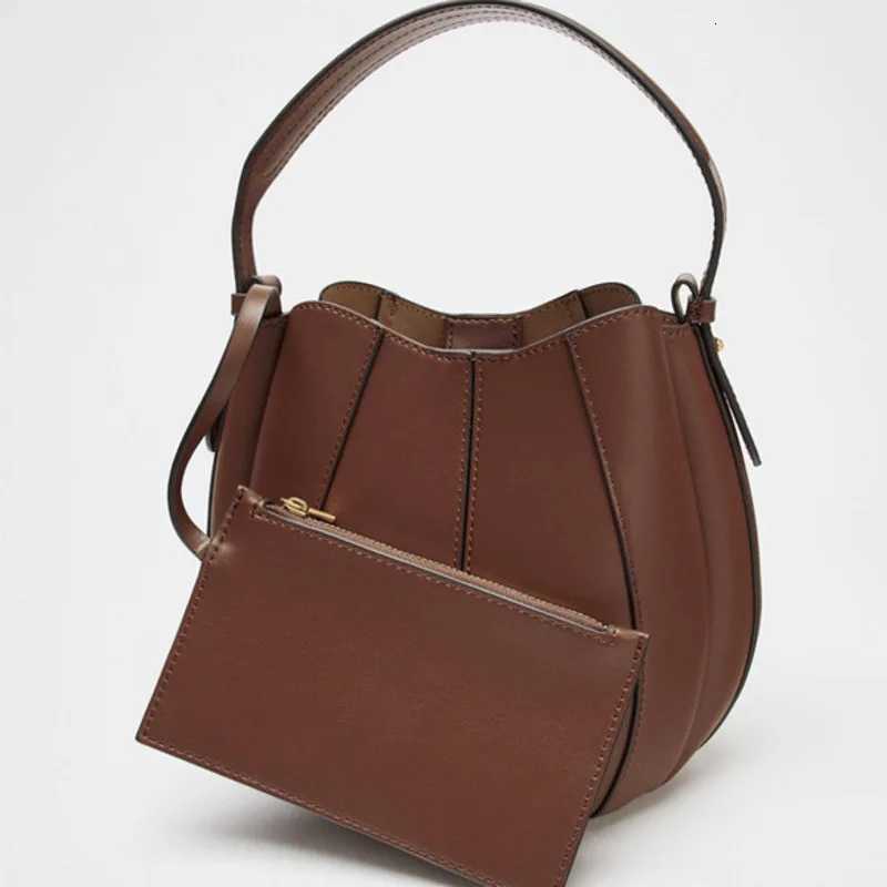 New Fashionable And Versatile Drawstring Bag Stitched Commuter Womens Handbag Crossbody Bucket Bag TrendyW251118