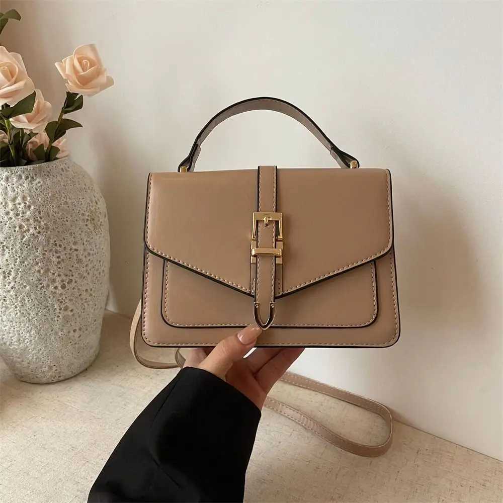 PU Leather Messenger Shoulder Bag Fashion Handbag Leisure Portable Sling Bag Ladies Solid Color Simple Crossbody BagW251118