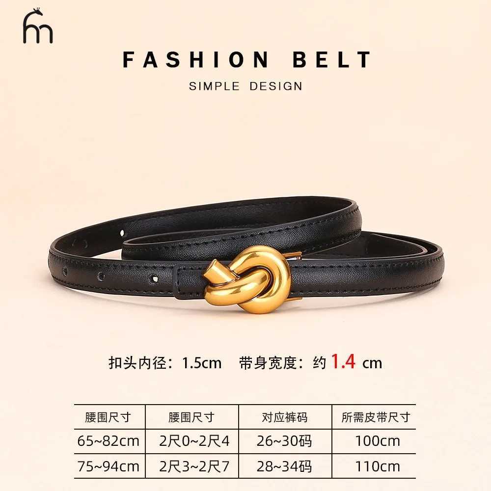 Real leather knot belt for women fashionable belt with buckle dr and jeans belt W251118 - view 5