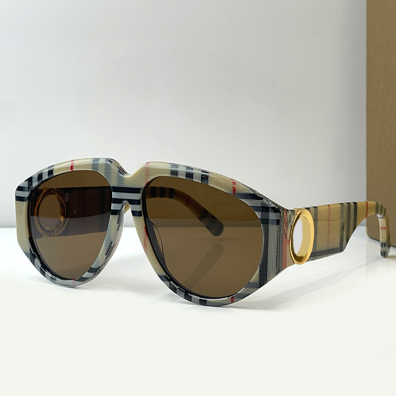 Luxury Oversized Sunglasses Women And Men Fashion Striped Frame Eyewear B4479 Designer Sunglasses Outdoor Goggles UV400 Glasses With Box