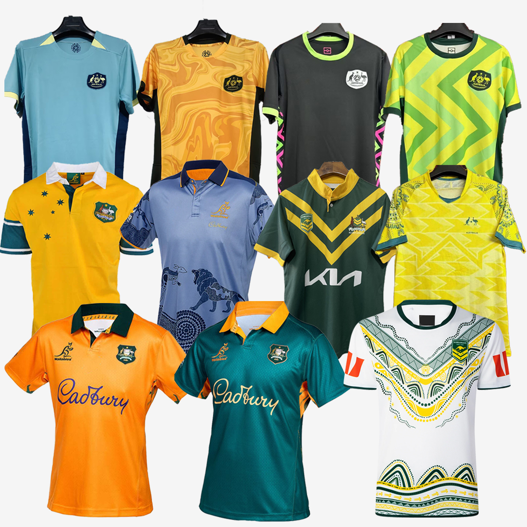 Australias jerseys Mens 2025 2026 Men's Training uniform Polo Shirt T Classic Kangaroos Rugby League 25 26 Home away retro 1999 Home orange Wallabies Lions Tour green