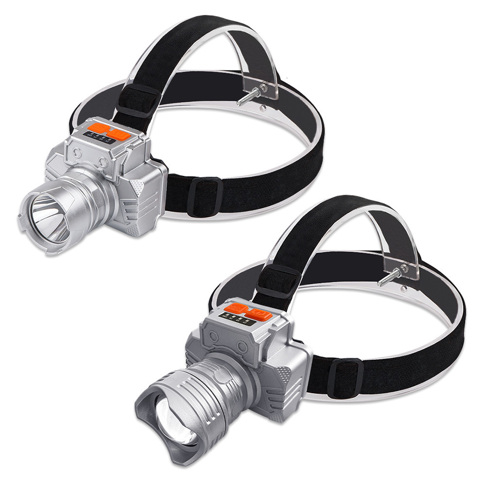 Strong Light led lights Headlight Lighting Long-Range Light Super Bright Outdoor Fishing USB Rechargeable Mining Lamp free shipping