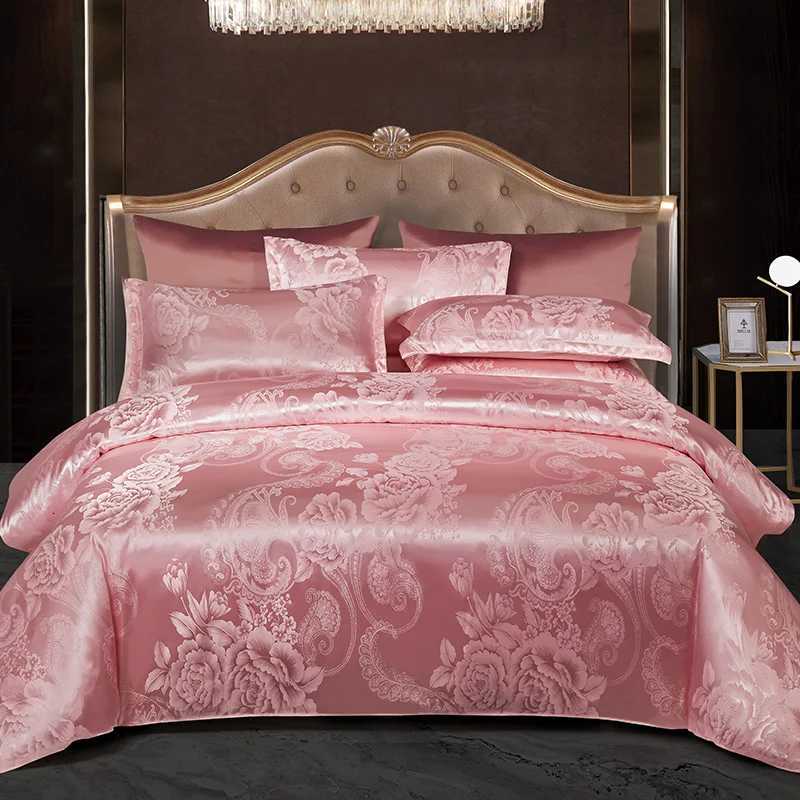 New 3pcs Duvet Cover and case Set No Filling European Light Luxury Jacquard Woven Polyanthous Type Family bedroom BeddingM251118
