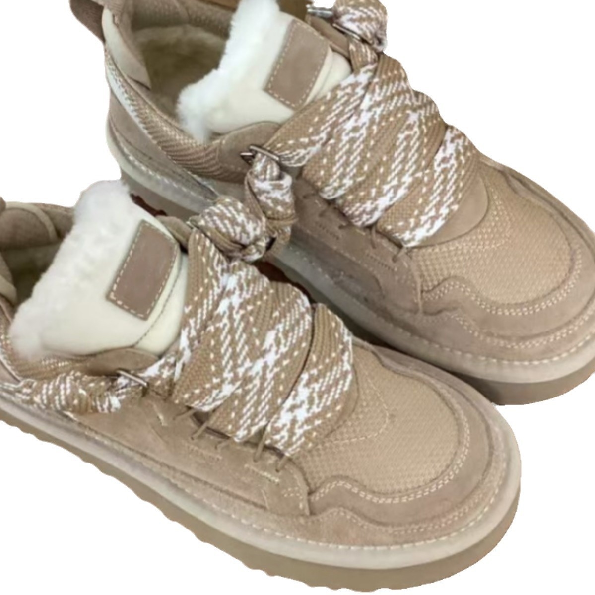 Designers new soft fur casual shoes with thick sole thick and warm high top snow boots for women in sizes 35-43 free shipping