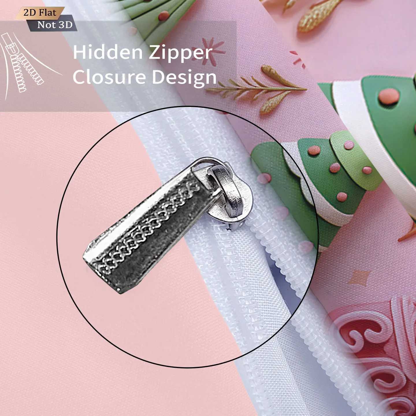 3pcs Christmas tree print coreless bedding set multi size bedroom dormitory duvet covers soft and machine washable decorationM251118