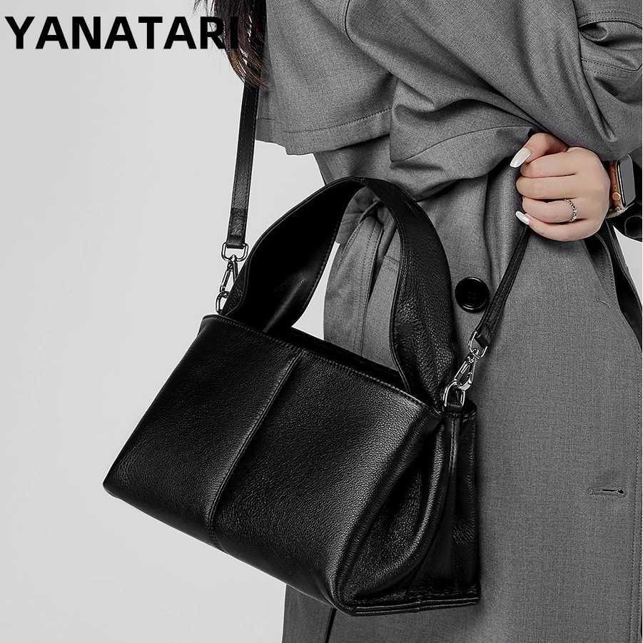 YANATARI Genuine leather woman bag shoulder bag Handbags ladies crossbody bags luxury designer minimalism cowhide Dumpling bagW251118