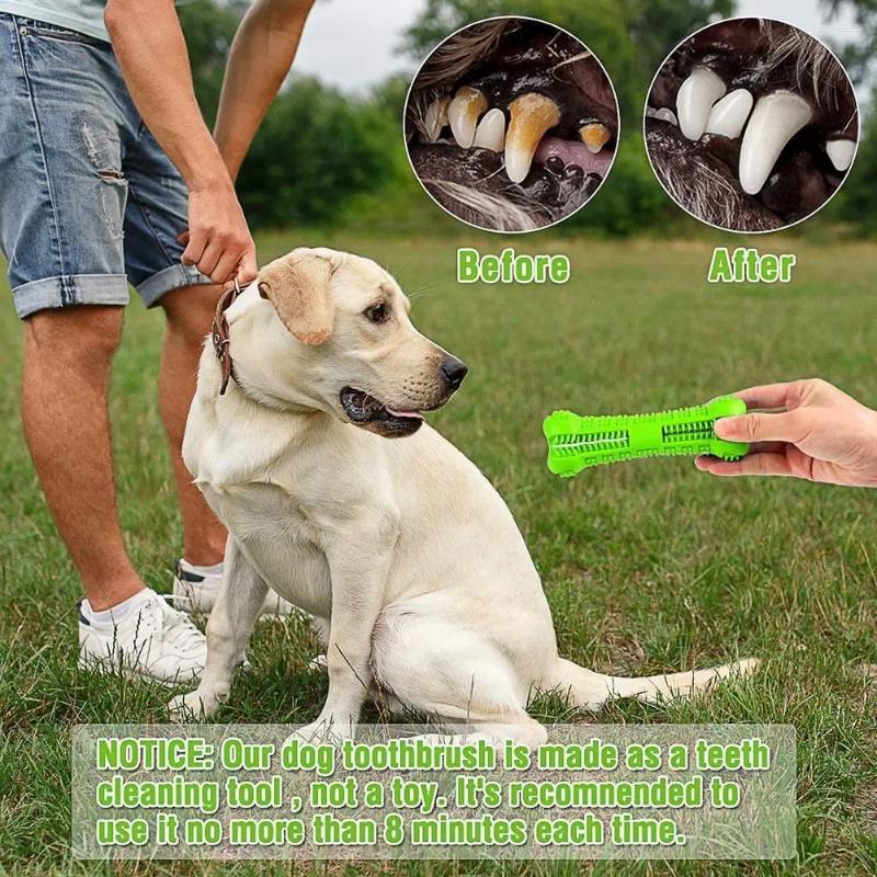 Update Bone Shape Chew Toys For Dogs Pet Molar Tooth Cleaning Brushing Stick Toothbrush Doggy Puppy Dental Care Pets Supplies