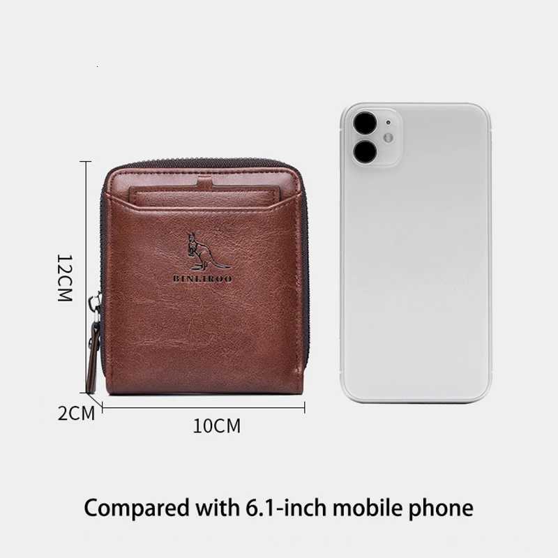 Luxury Designer Genuine Leather Mens Wallets RFIDCard Holder Men Wallet Zipper Coin Purse for Male Cardholder BillfoldT251118