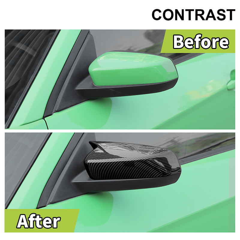 ABS High quality Reverse Rearview Mirror Housing Decoration Cover For Ford Mustang 2009-2014 Car External Accessories