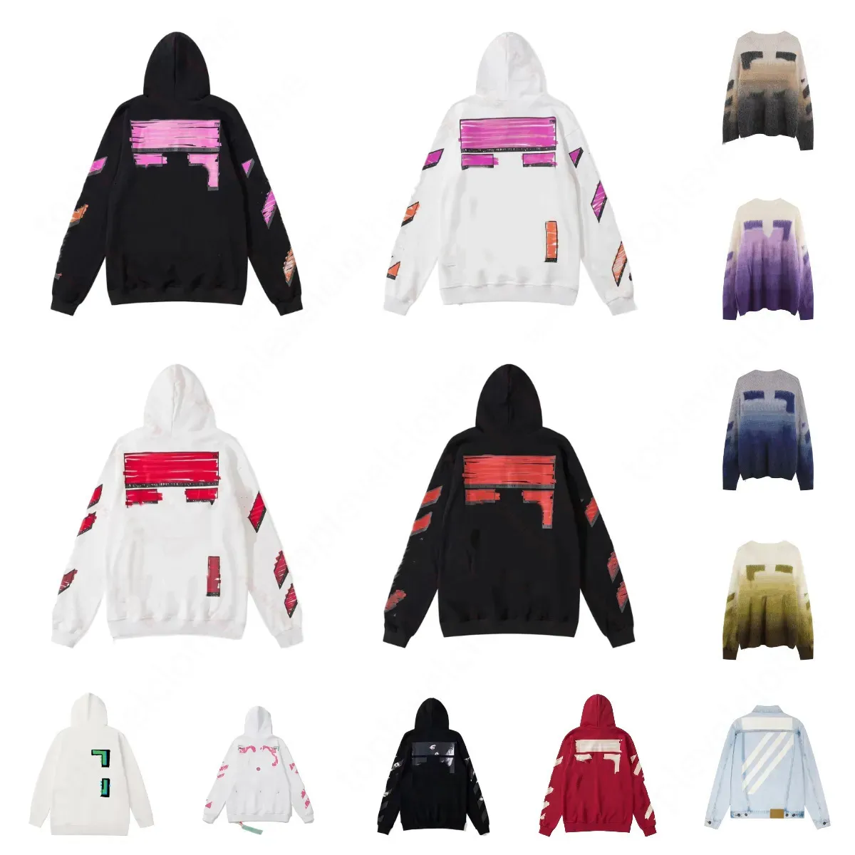 off White Hoodie White Hoodie Mens Designer offhoody Hoodie Men Hoodies offwhitets Hoodies womens Pullover Designer offs whitehoody Hoodie