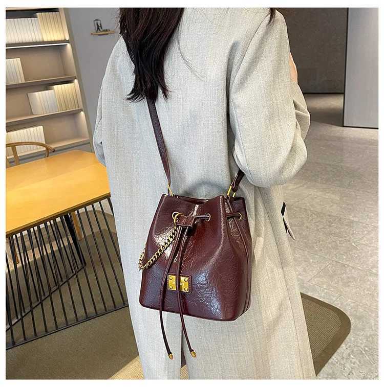2025 Fall Tote Bag Women - Spacious Crossbody Shoulder Bag Vintage PU Leather Multi-Compartment Organizer for Work TravelW251118