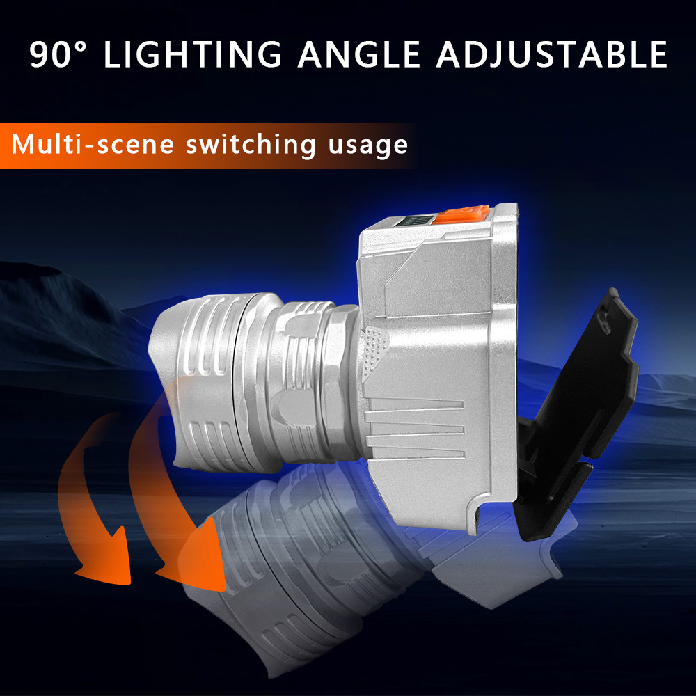 Strong Light led lights Headlight Lighting Long-Range Light Super Bright Outdoor Fishing USB Rechargeable Mining Lamp free shipping