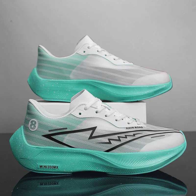 New Arrival Carbon fiber board marathon air cushion mens running breathable and lightweight womens comfortable sports training shoes