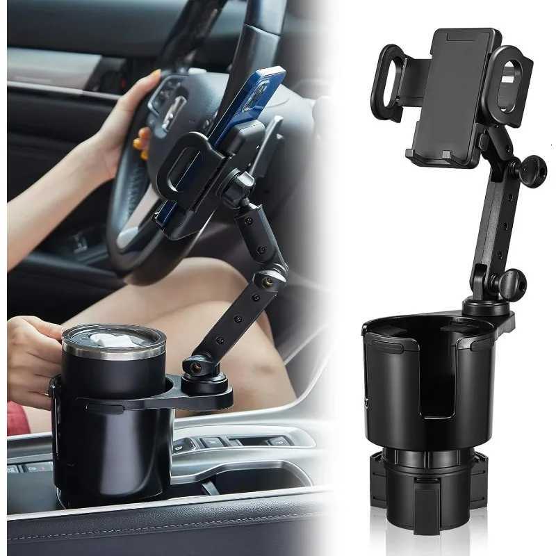 2-in-1 Cup Holder Phone Mount 360 Rotatable Long Expander for Car Universal Smartphone Holder Car HolderM251118