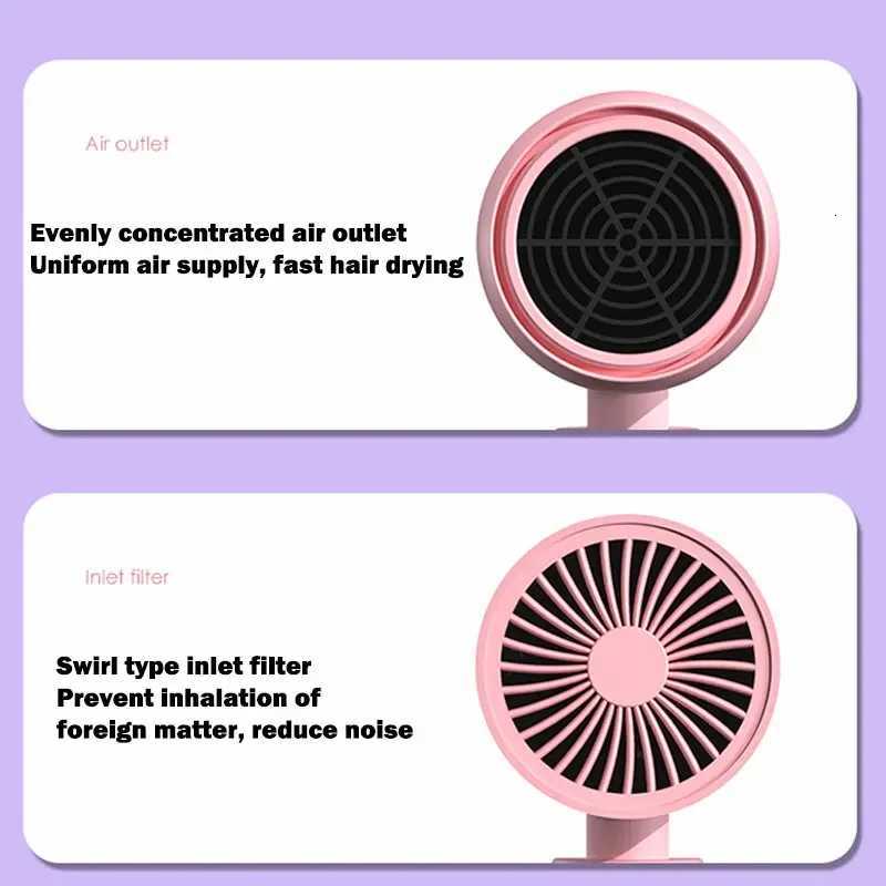 Folding Hairdryer With Carrying Bag Hot Air Anion Hair Care For Home MIni Travel Hair Dryer Blow Drier Portable Hair Brush DryerT251118
