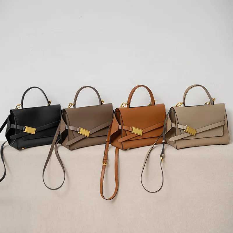 2024 high quality leather tote bags women square handbags luxury designer commuter shoulder crossbody bag large capacityW251118