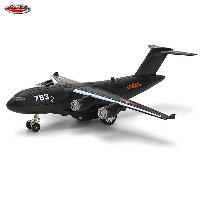 Chinese Xian Y-20 Large cargo plane echo sound-light metal aircraft die-casting model aviation boy collectible toy C251118