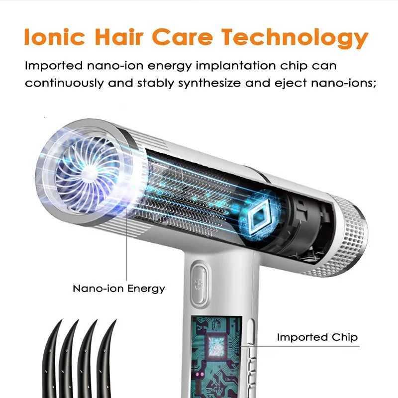 Professional Hair Dryer Hot Cold Wind Anion Blower Strong Power Styling Hairdryer Fast Drying With Diffuser Nozzle MouthT251118