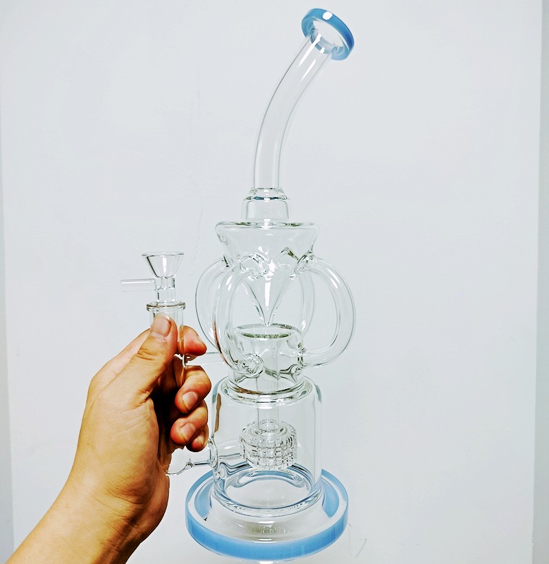 highquality 14inch transparent glass diffusion rig w 14mm male connector ideal for concentrates herbs