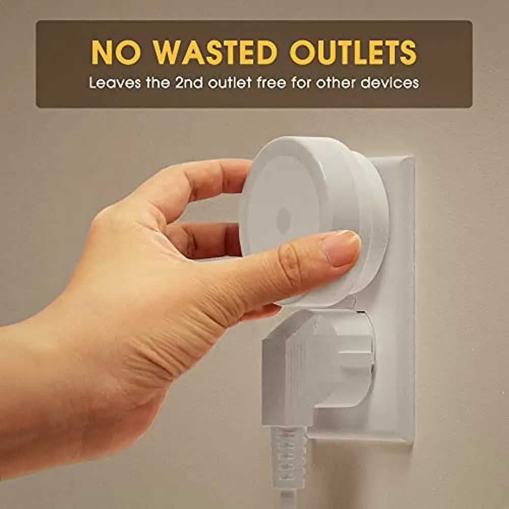 New LED Night Lamp EU US UK Plug Smart Light Control Round Energy-Saving Bedside Wall Lights for Home Hallway Pathway Hot Sales M251118