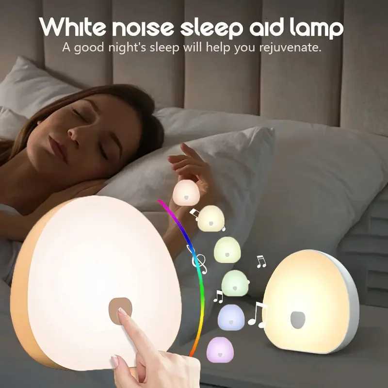 New White Noise Night Light 7 Color Ambient Light Effects 10 Soothing White Noise Sounds Suitable For Bedroom Night Light M251118