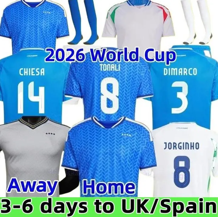 2026 2027 home away Maglia italia soccer jerseys 25 26 27 ITALYS football shirts tonali women adult kids kit fans player short sleeve top quality GOALKEEPER