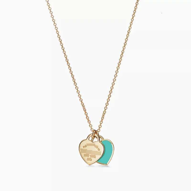 Real S925 Silver Pendant Necklace New Designer Love Heart-Shaped For Gold Sier S Earrings wedding Engagement Gifts Series Women Men Jewelry With Box 78