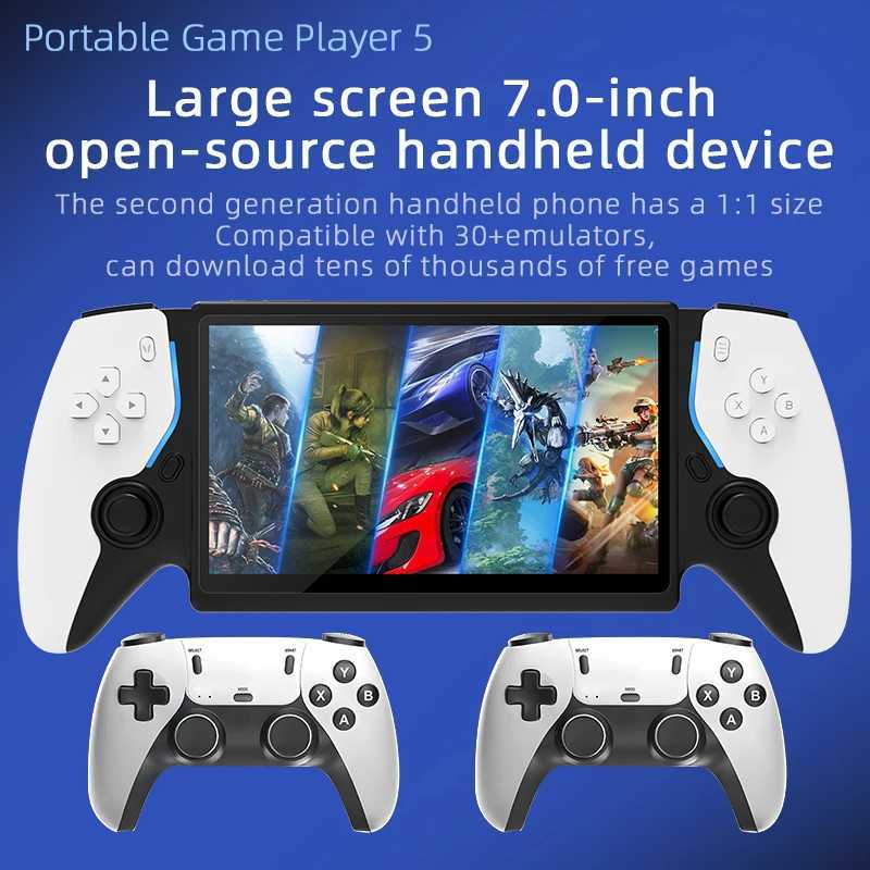 New 7-Inch Dual Joystick Nostalgic Arcade Handheld Game Machine PX Pro Compatible With 30Emulators 256G P Gift Open-SourceW251118