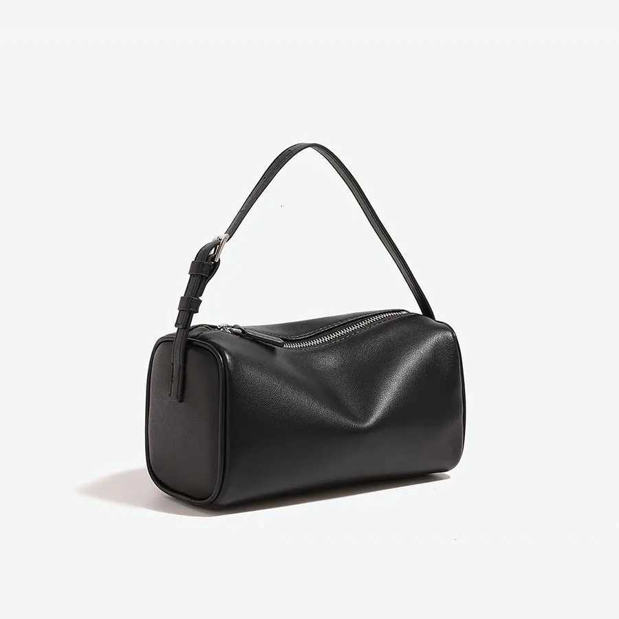 Genuine leather 90s pen bag 2025 new luxury design soft cowhide mini one-shoulder crossbody bag suede fashion ladies handbagW251118