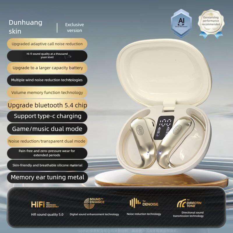 Brand Designer Niche New Earloop Long Battery Life Non-In-Ear Headphones & Earphones True Wireless High Quality Bluetooth Headphones