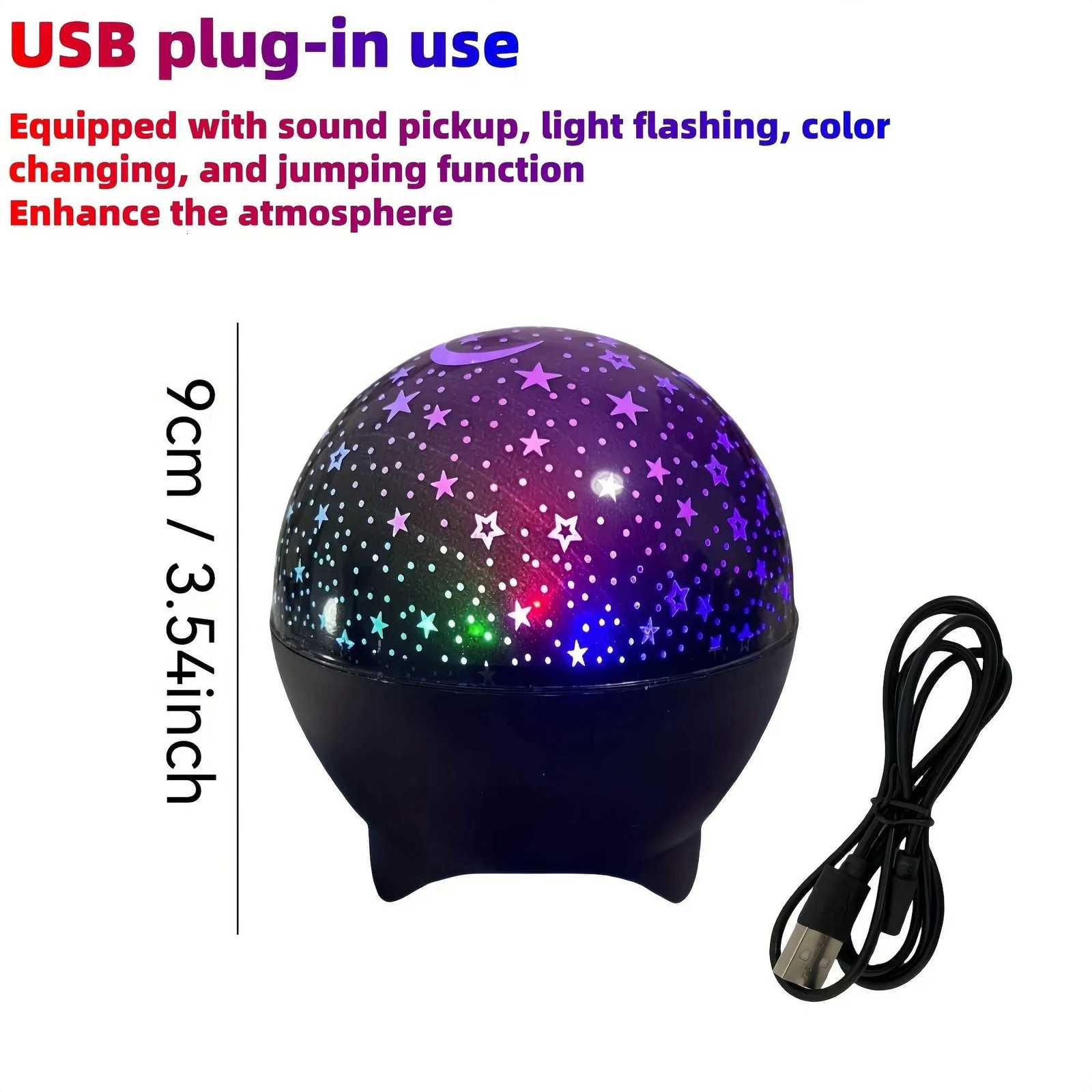 Starry Sky Projector Light 7Modes LED Night Light Galaxy Moon Ambient Light for Kids Room Decor Christmas Birthday Gift USB Plug M251118