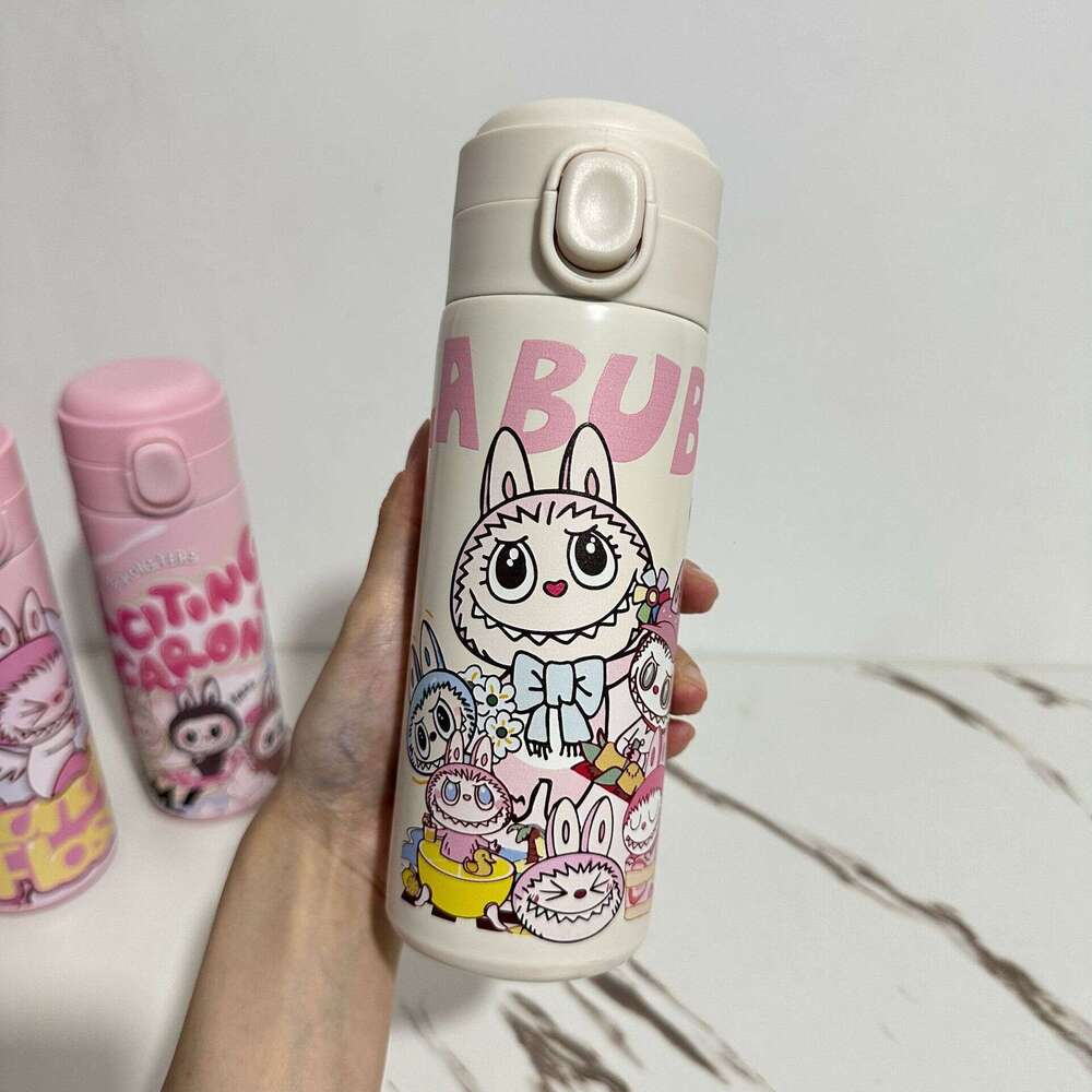 Daily Necessities Cute Cartoon Insulated 304 Stainless Steel Labubu Pea Cup 61c1 22c