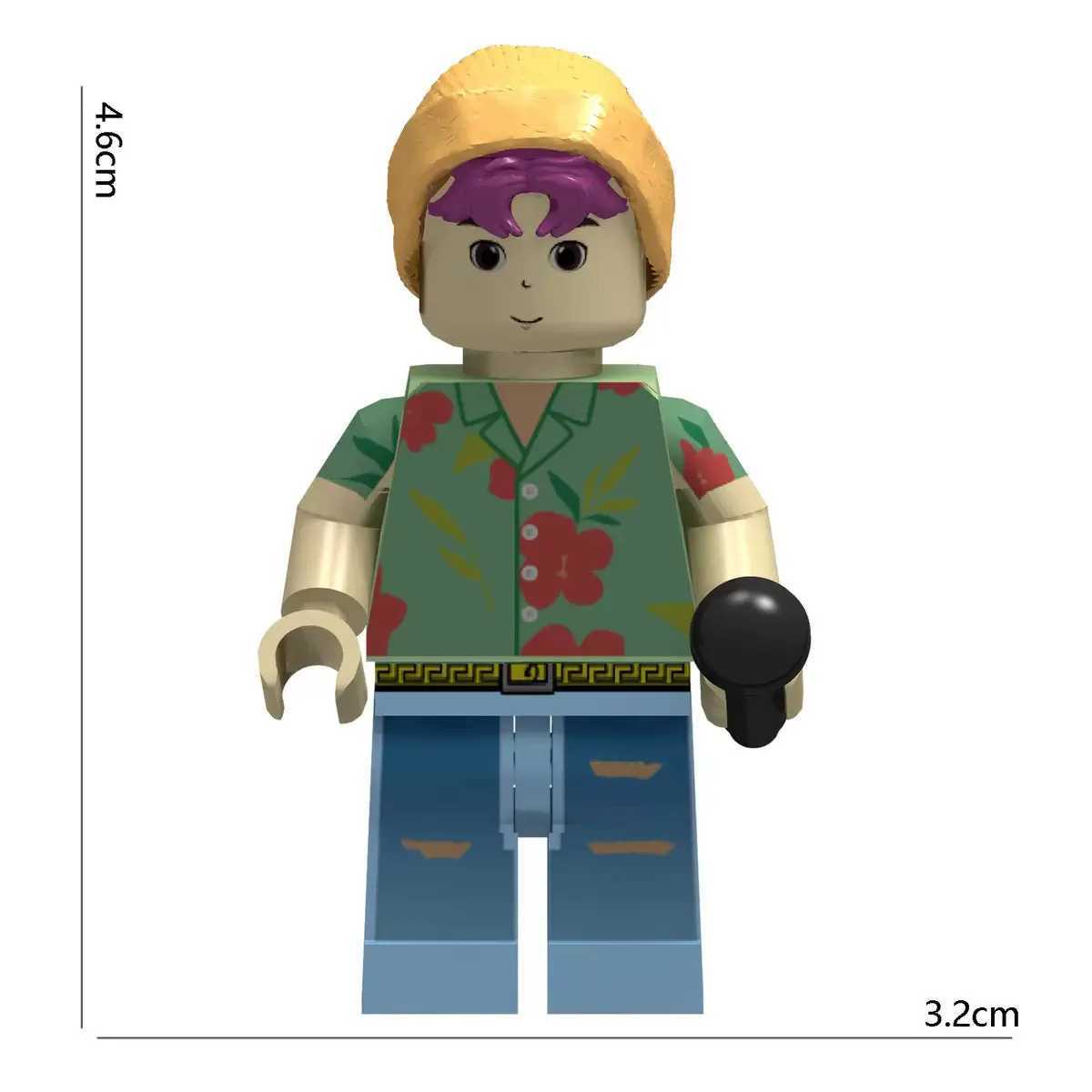 Anime Kpop Demon Hunters Rumi Zoey Mira Mini Figure Building Blocks Toy Desk Decoration Figures child Christmas Toy GiftG251118