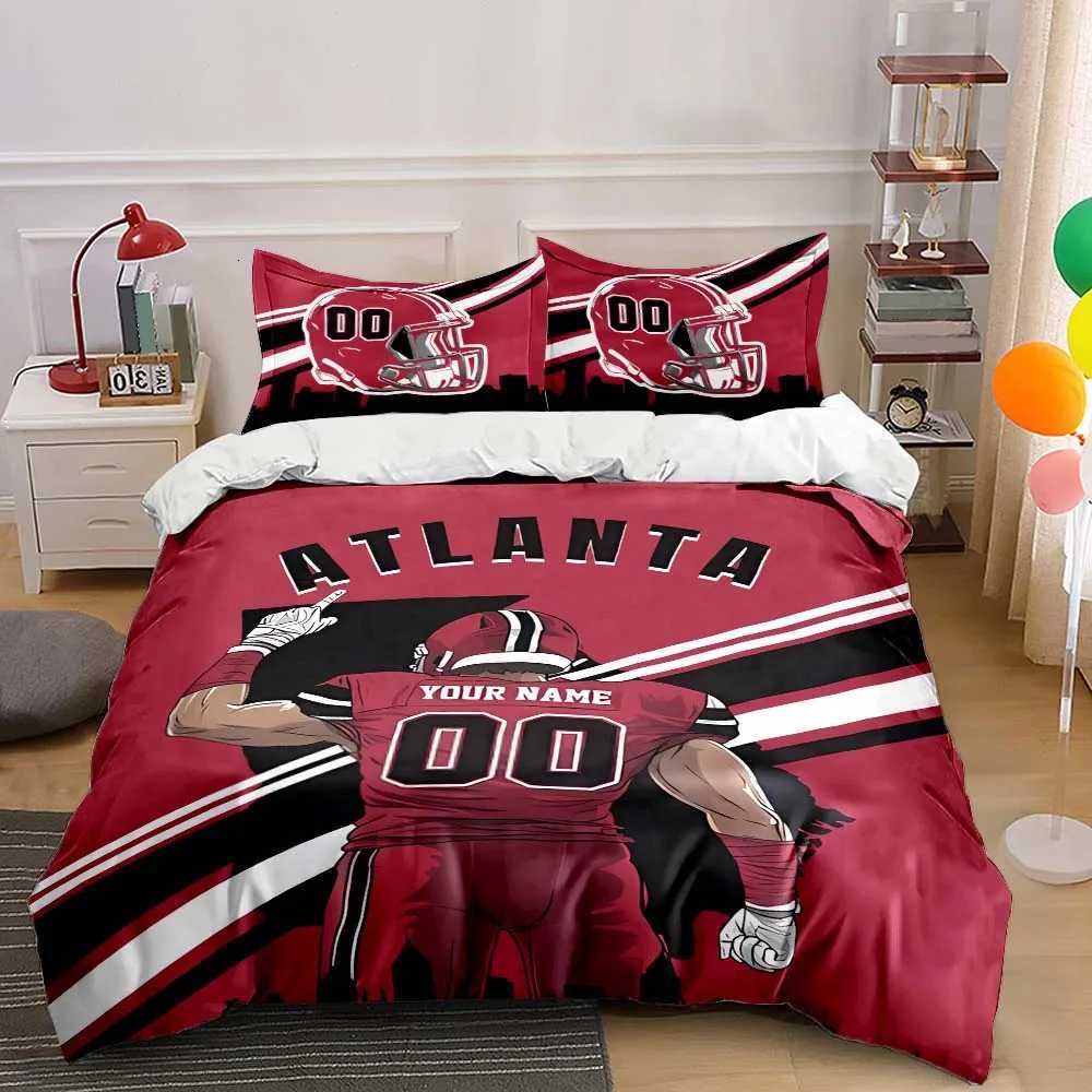 Custom Name and Number Quilt Cover American City Football Bedding Set 3 Pieces Settings Bed case Bed Cover Bedroom Bed SetM251118