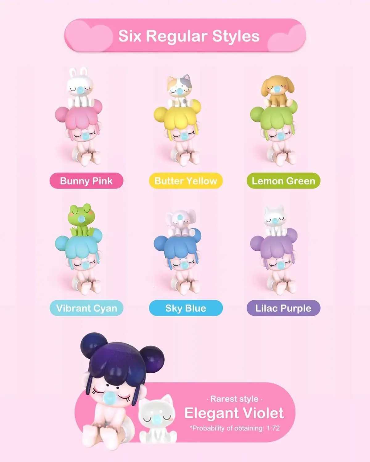 Robotime Rolife Nanci Action Figures Babynanci Seatmates Cute Mini Dolls Toys for Kids-NAXX0W251118