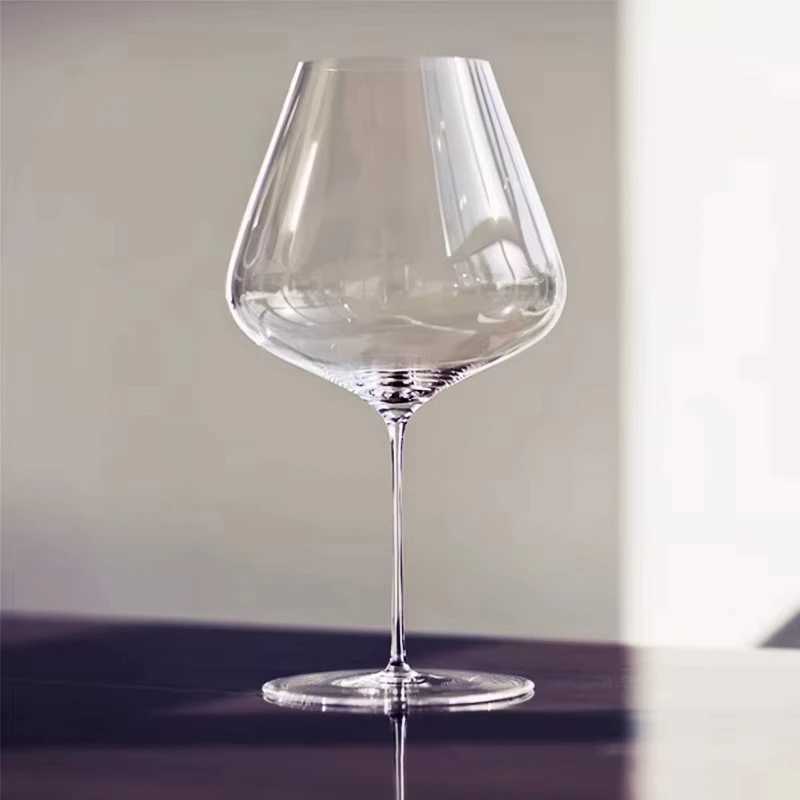 High end banquet crystal glass handmade wine glass ultra-thin craftsmanship perfect and flawless Zalto style ics coastersT250418