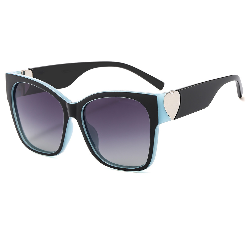 Cat Eye Sunglasses Designer Women Sun Glasses Blue Black Frame Men Vintage Glasses Retro Cateye Sunglass Female Eyewear Uv Protection With Box